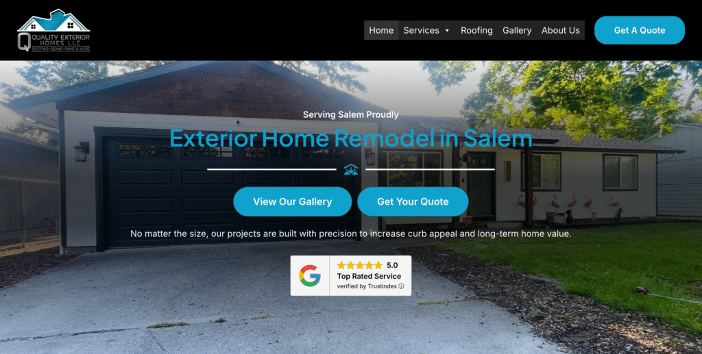 Exterior Home Remodel Website Salem
